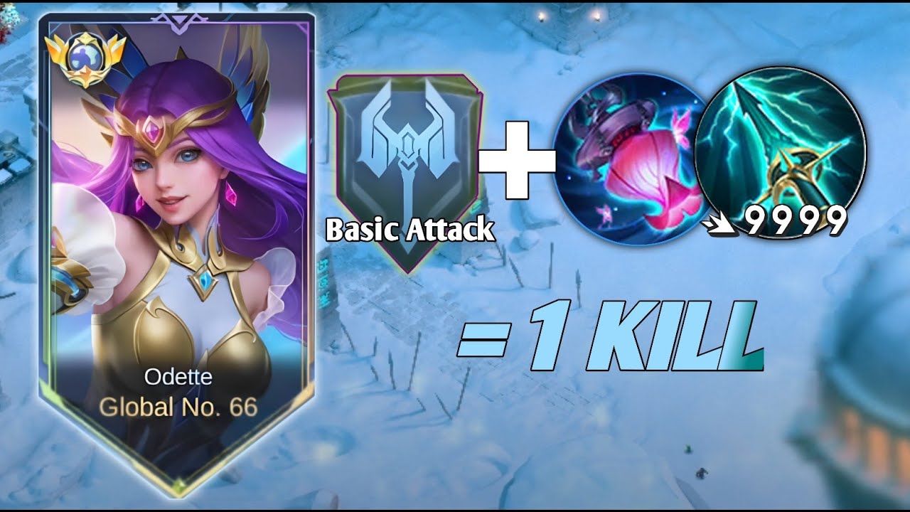 BASIC ATTACK = 1KILLS🔥CUMA BASIC ATTACK AJA BISA SESAKIT INI GILA! BEST BUILD TOP GLOBAL ODETTE 2026