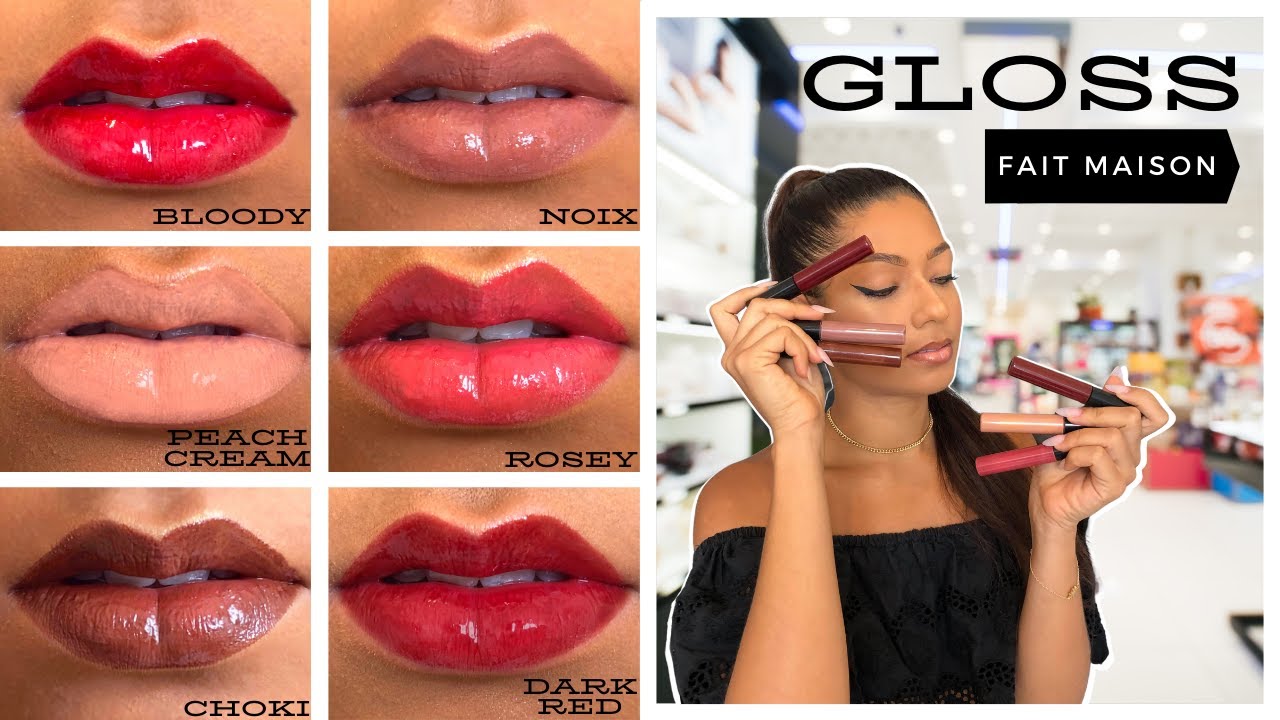 COMMENT FAIRE SA PROPRE COLLECTION DE GLOSS ?? 💄 cosmétiques maison et naturels 🌿 (spécial 1000 abo)