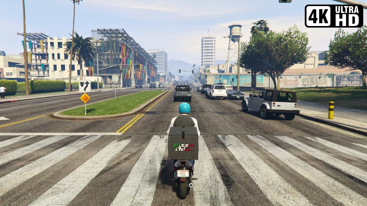 GTA Online: Pizza This... | Delivering 5 Pizzas for GTA$ 300,00 (4K)