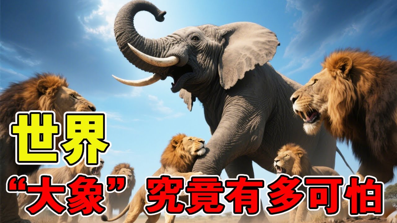 「大象」究竟有多可怕？不要被溫順的外表欺騙，每年傷害人類的數量比獅子老虎加起來還多！究竟有多致命？ #動物 #動物世界 #大象 #神奇的動物在抖音 #動物的迷惑行為
