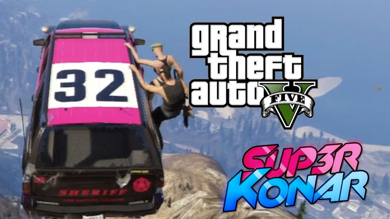 GTA 5 online - Best of funny moments #4 ( glitchs homme invisible, cascades )