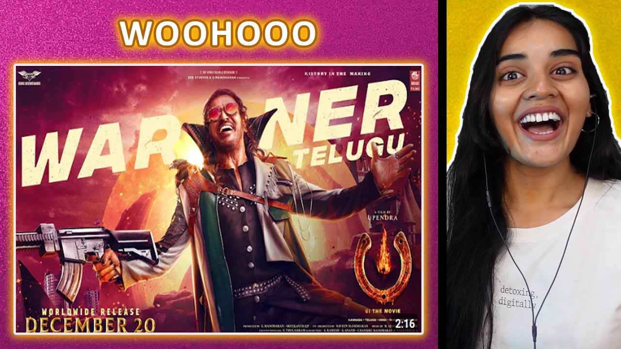 UIThe Movie - Warner Trailer REACTION | Upendra | Neha M.