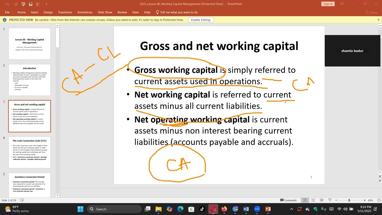 WORKING CAPITAL MANAGEMENT|PART1| CORPORATE FINANCE|UOC FMF KUPPI