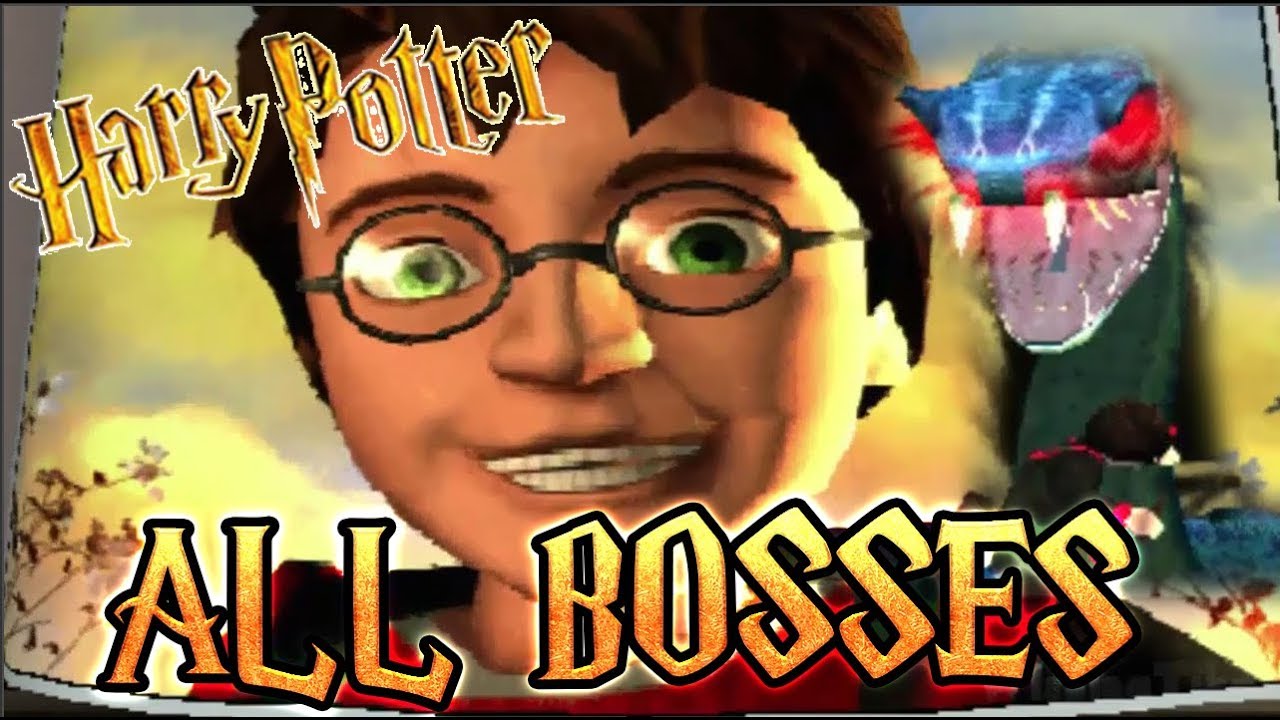 Harry Potter and the Chamber of Secrets All Bosses | Boss Fights  (PS1)