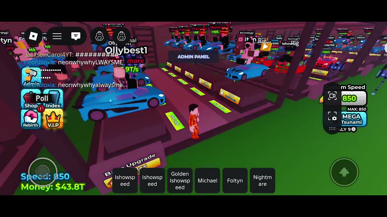 W admin abuse gave 5 people foltyn 