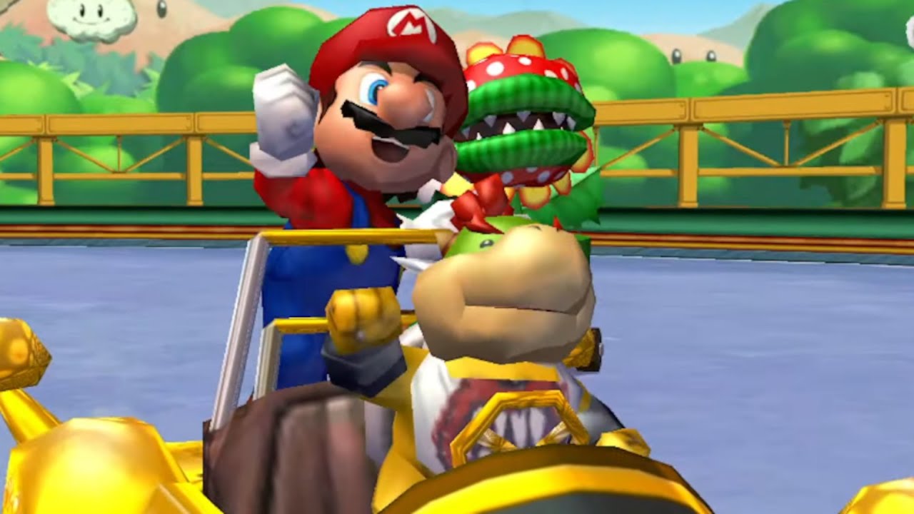 Mario Kart: Double Dash!! - 50cc Mushroom Cup Grand Prix (Mario and Bowser Jr.)