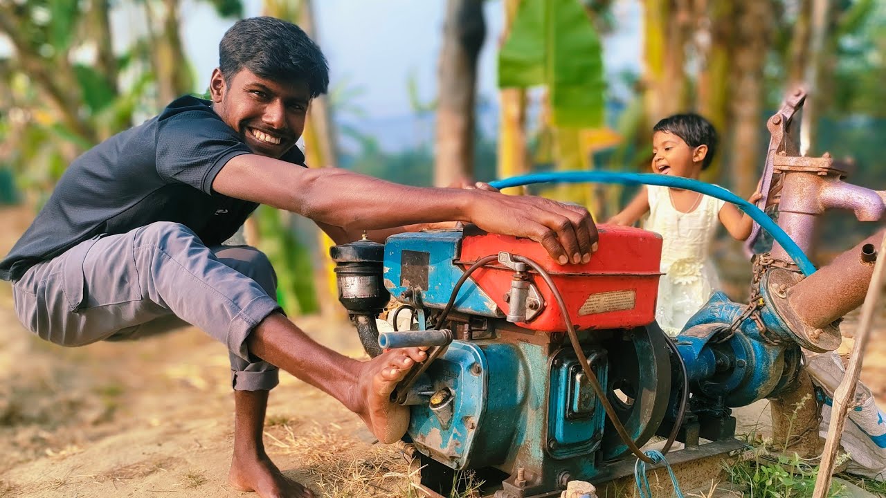 Amazing Indian 20 hp Whater Pump Machine Started video !! After a Lot of Trouble, I Got the Machine