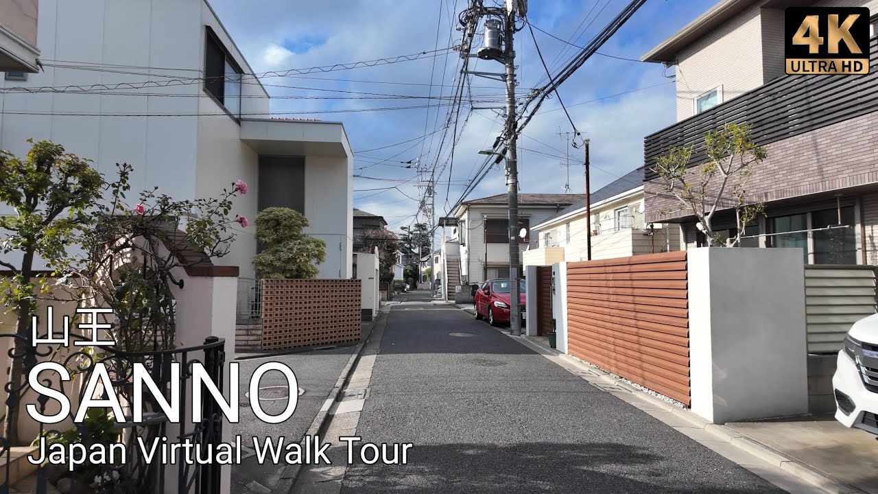 Tokyo Luxury Neighborhood Walk in Omori Sanno | Shrines, Parks and Quiet Streets | 4K HDR