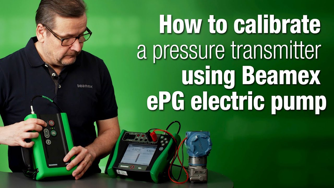 How to calibrate a pressure transmitter using Beamex ePG electric pump