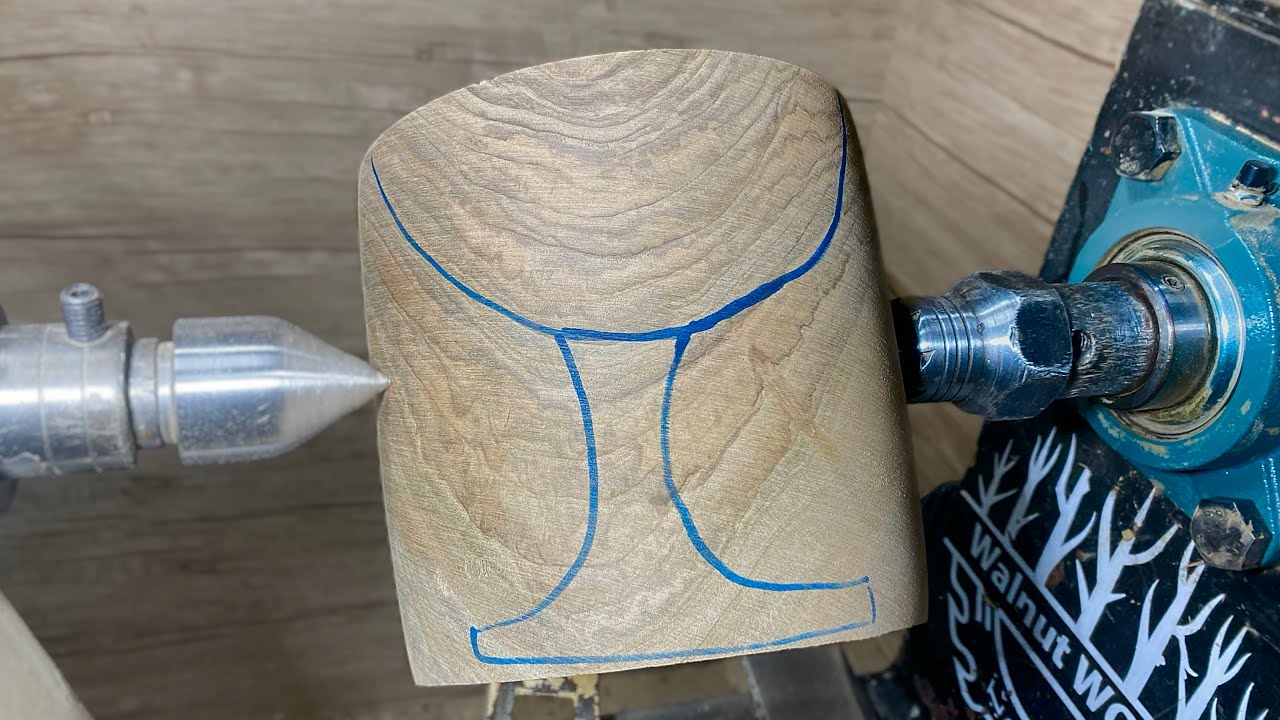 Woodturning: Carving a Giant Wooden Goblet