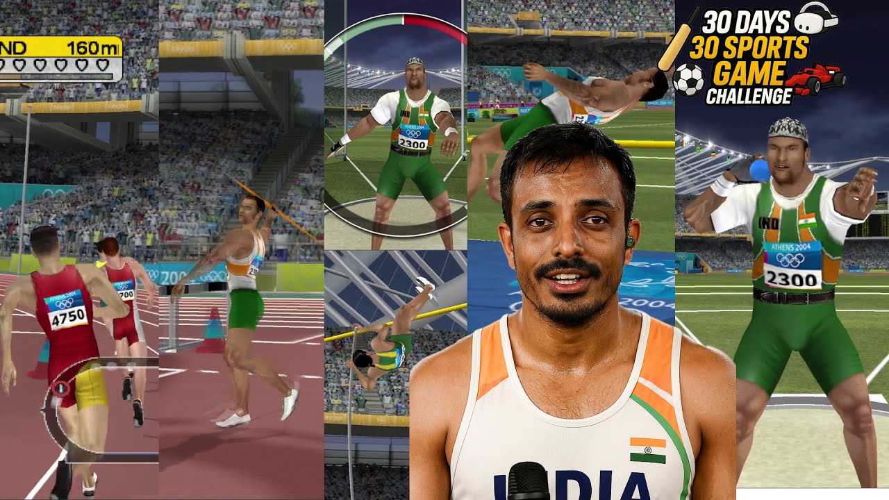 D20 - Olympic sports Field and Track | Athens Olympics 2004 PS2 game