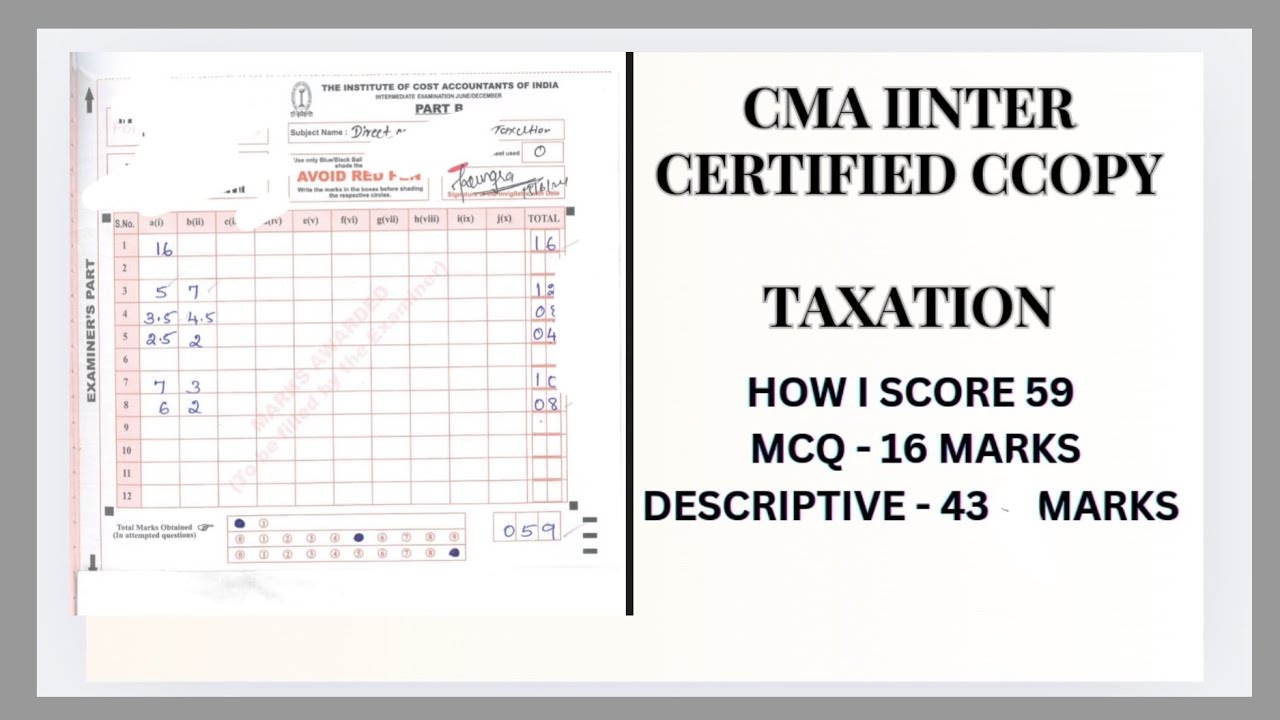 cma inter certified copy taxation june 2024 