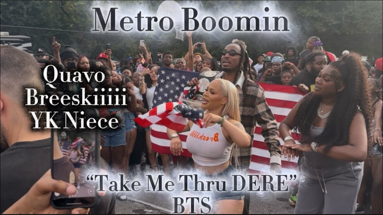 Metro Boomin , Quavo, Breeskiiiii, YK Niece “Take Me Thru Dere” Music Video BTS 