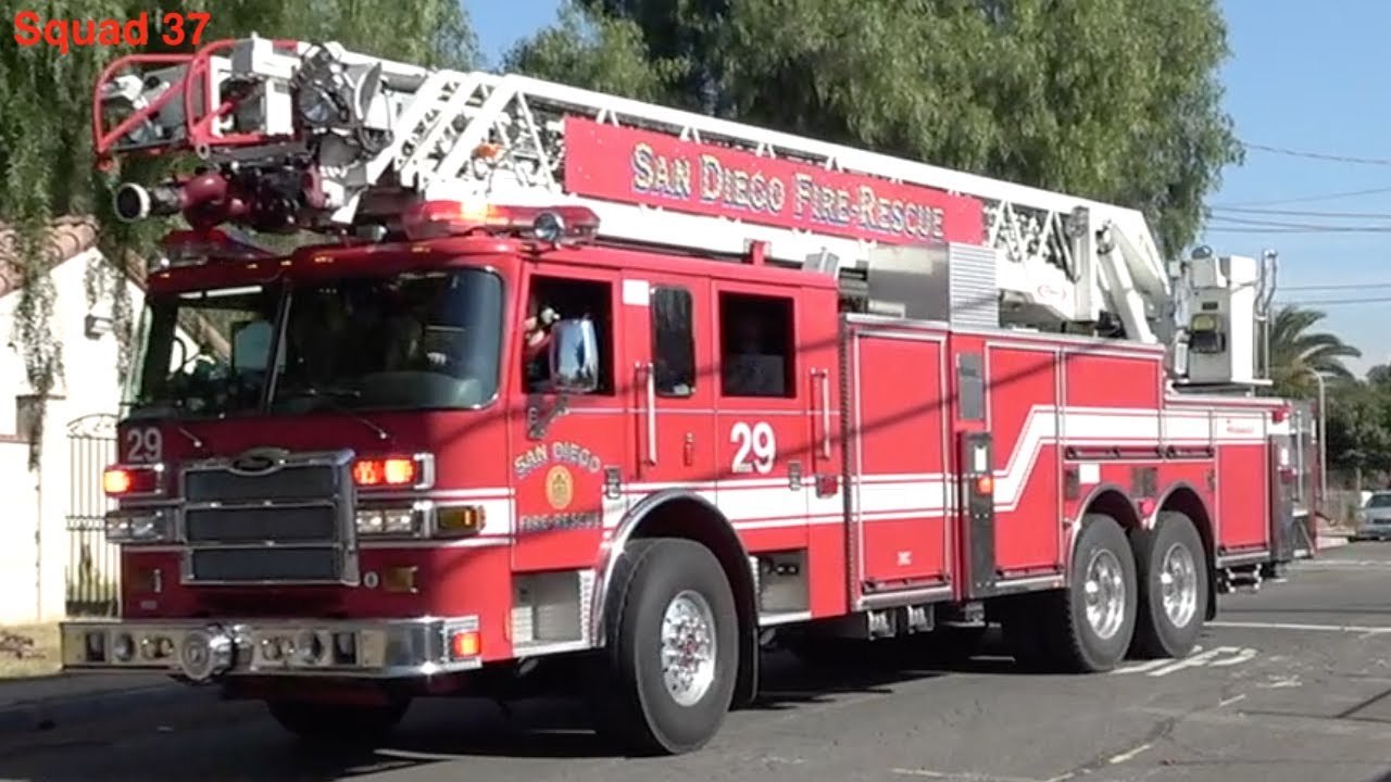 San Diego Fire & San Diego Police Responding (Compilation 4)