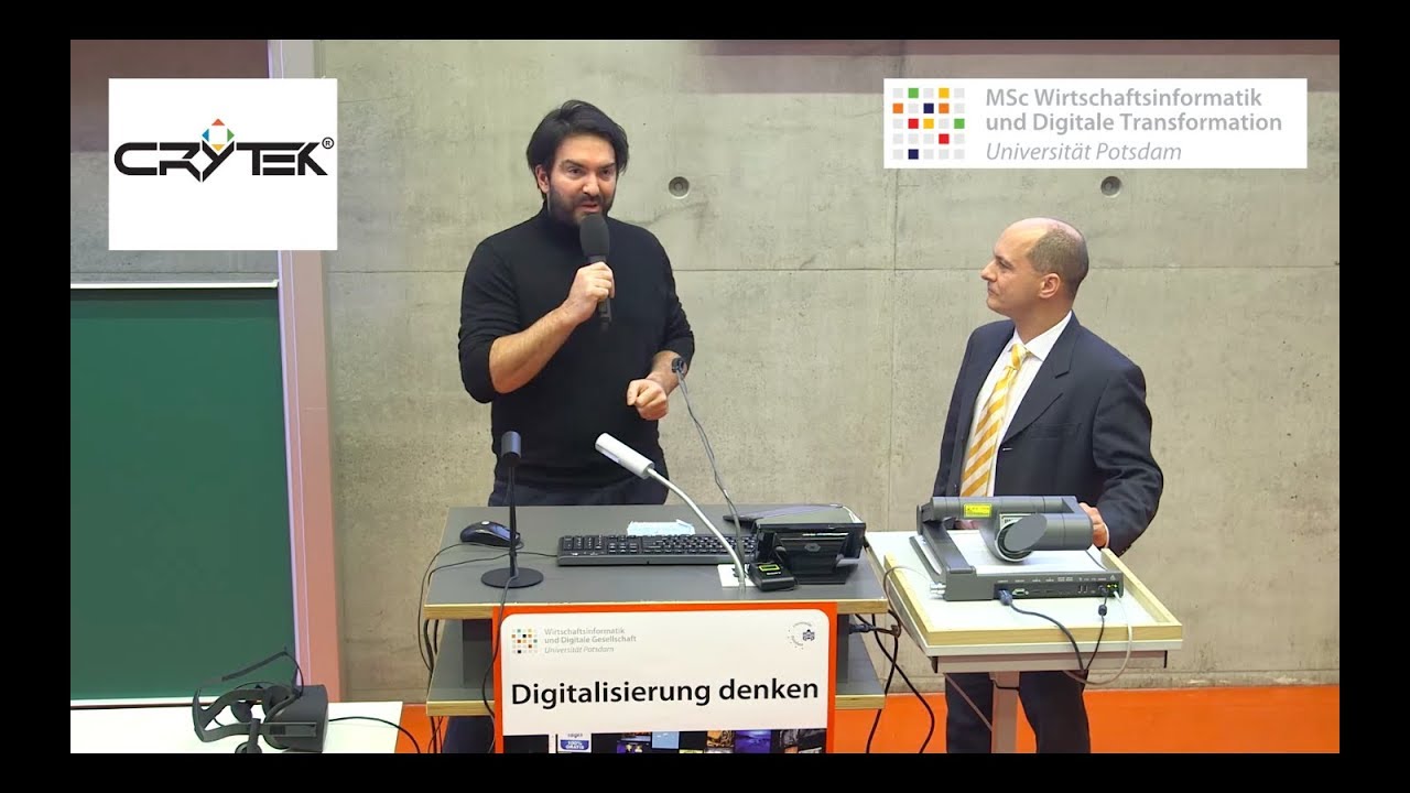 Eröffnung MSc Digitale Transformation, Universität Potsdam: Cevat Yerli, CEO Crytek