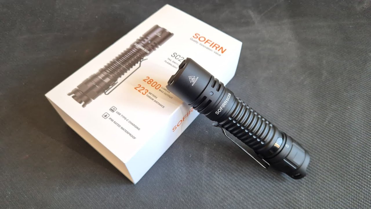 SOFIRN SC28. Compacta, Potente, Brutal!!! Prueba nocturna Flashlight Test