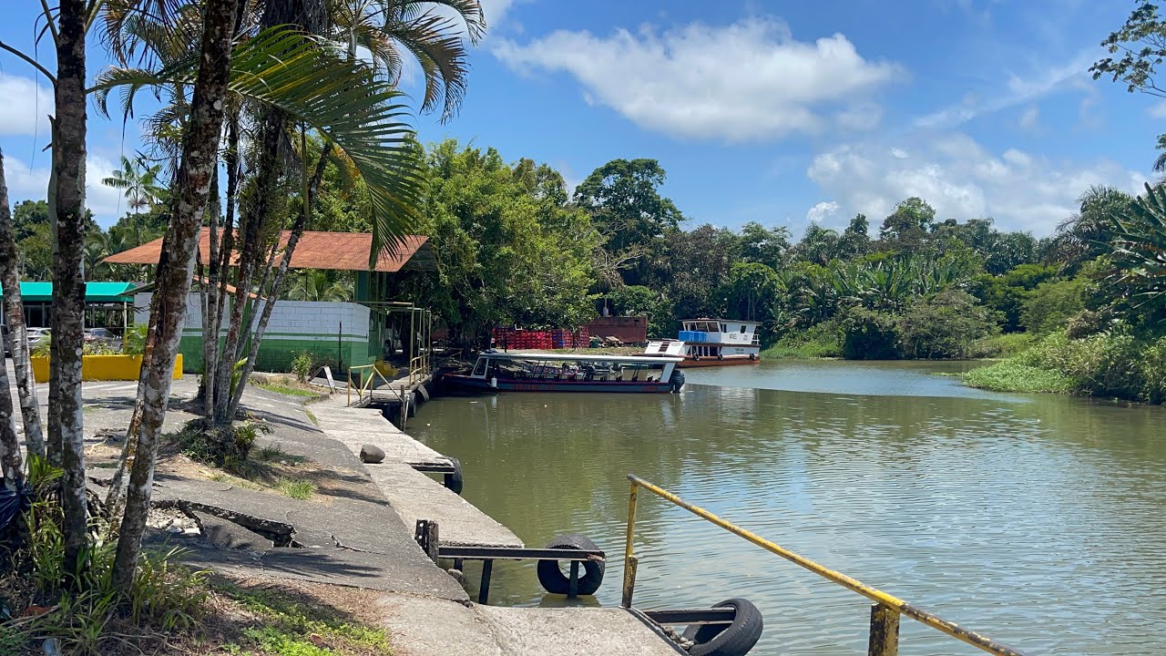 SIQUIRRES - CAÑO BLANCO - TORTUGUERO. Les mostramos cómo llegar a Tortuguero por SIQUIRRES.