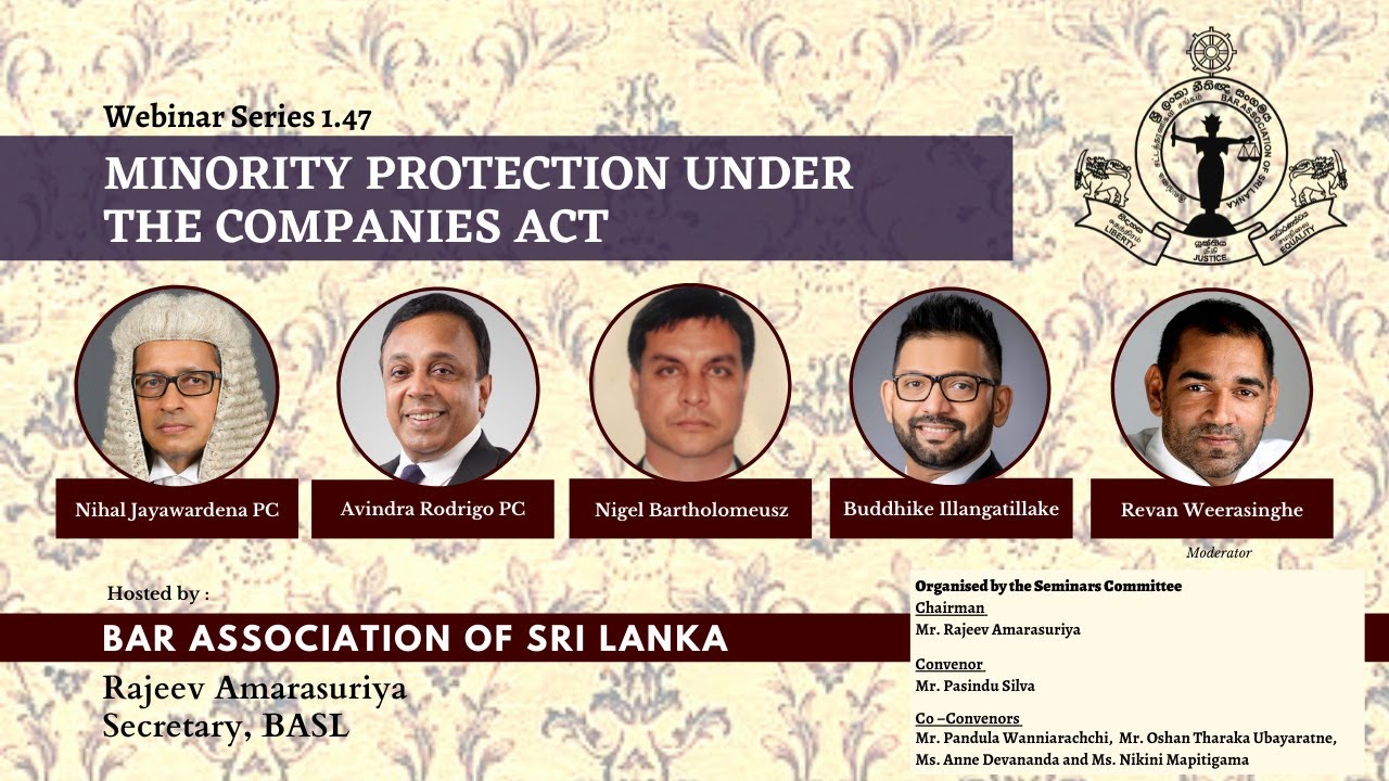 BASL Webinar 1.47 - Minority Protection under the Companies Act