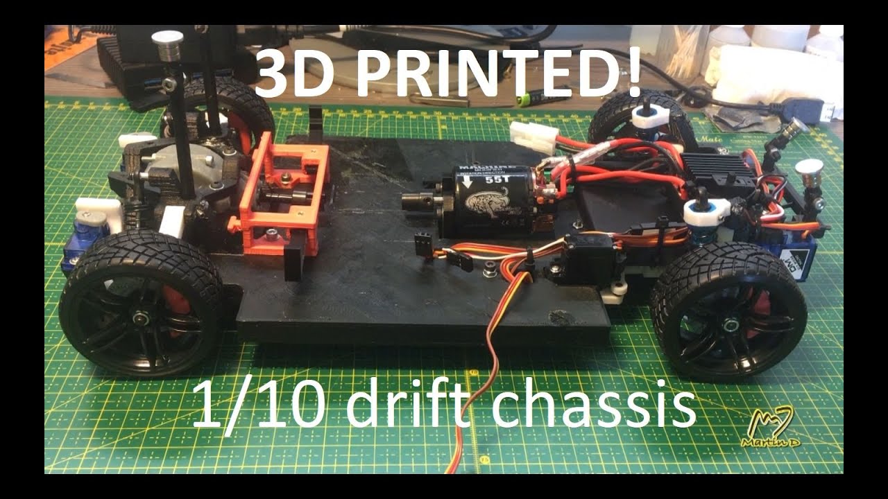 3D printed 1/10 RC Drift chassis by DarkDragonWing