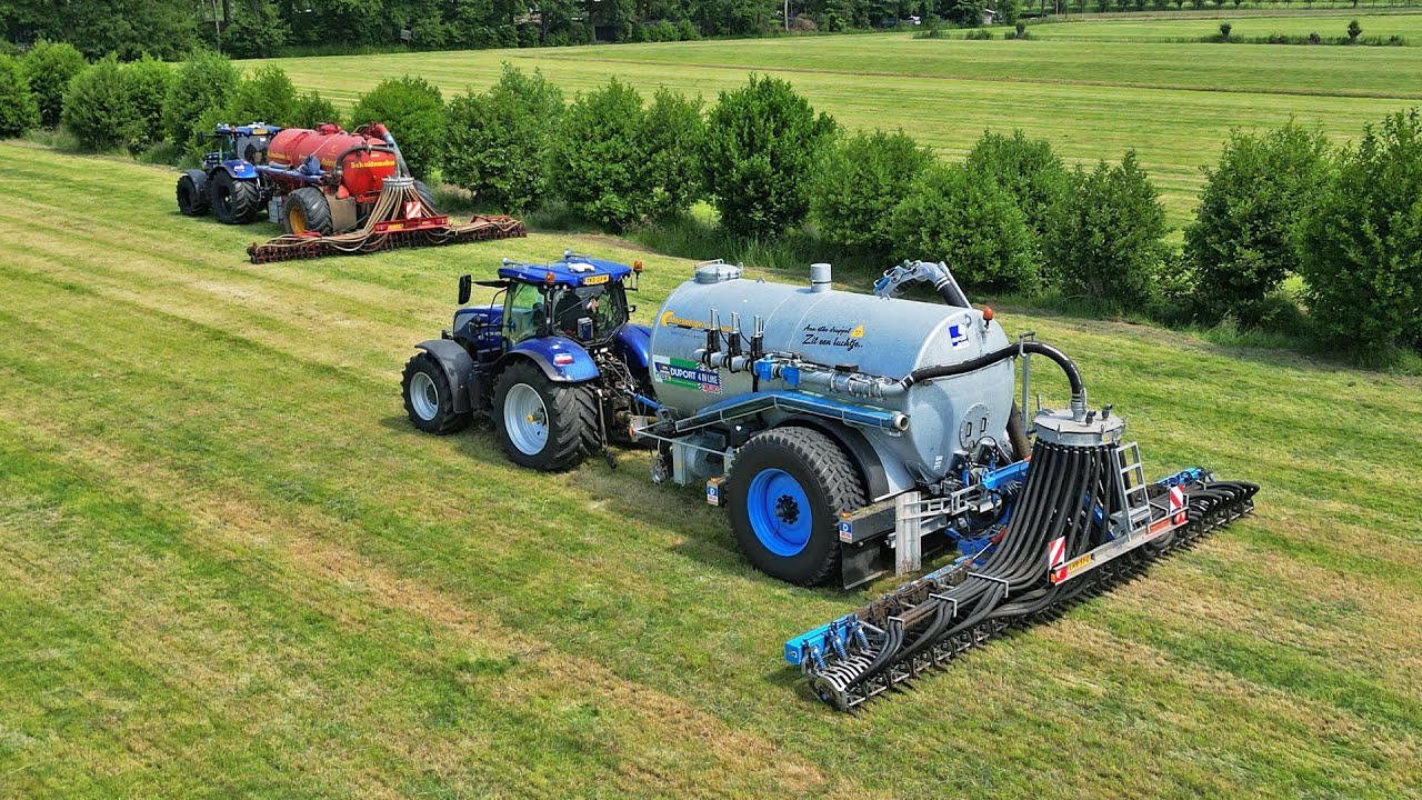 Injecting Slurry | New Holland + Duport + Schuitemaker | Moesbergen | 2023