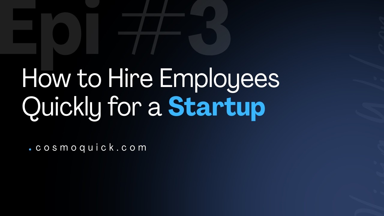 How to Hire Employees Quickly for a Startup | Instant Hiring Platform |Hire in 60 Minutes|CosmoQuick