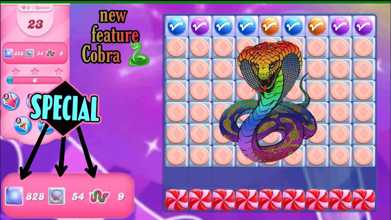 Candy crush new feature Cobra  | Candy crush saga new version | #CCS_PRO