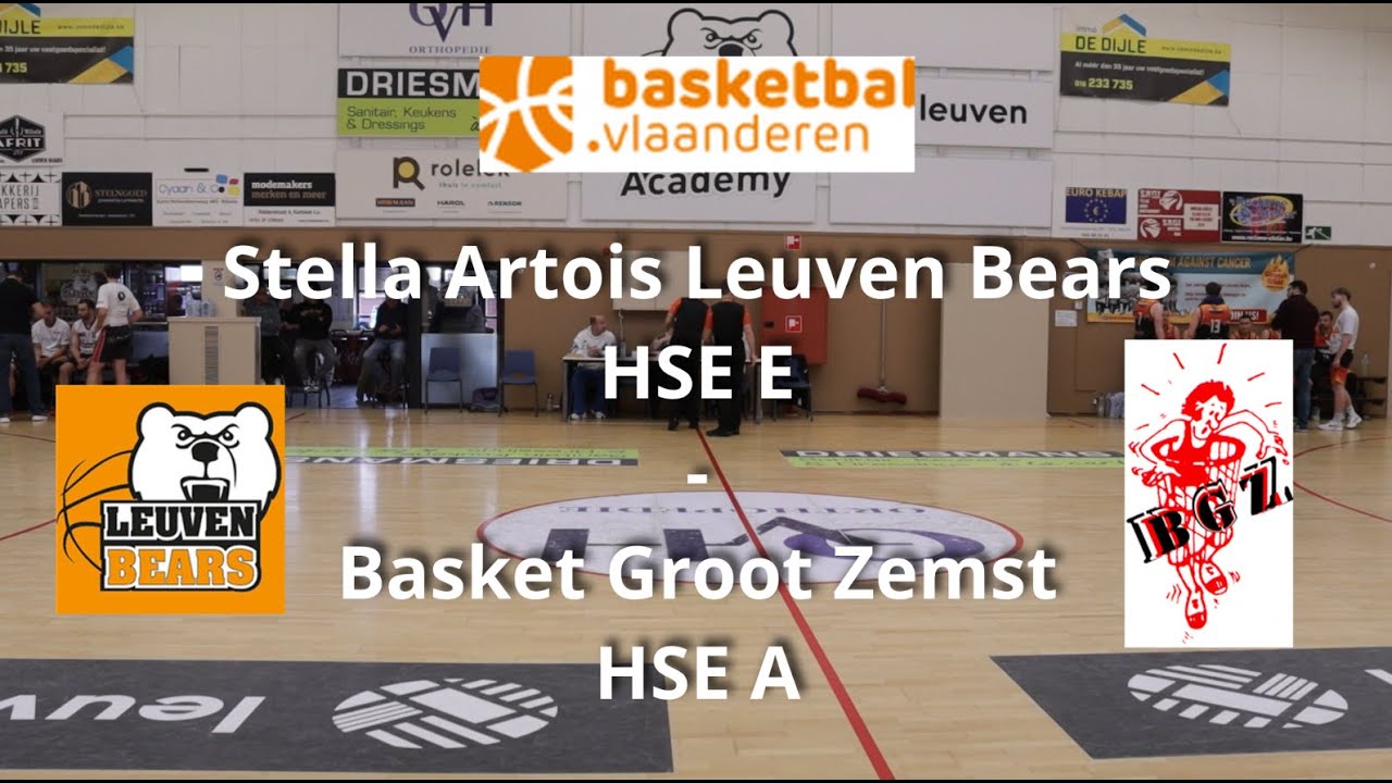 Stella Artois Leuven Bears HSE E - Basket Groot Zemst HSE A - 30 november 2025
