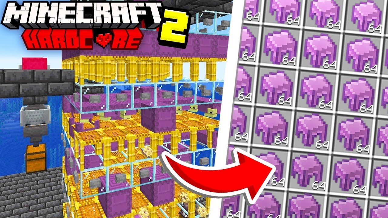 I Built An Ultimate Shulker Farm in Hardcore Minecraft