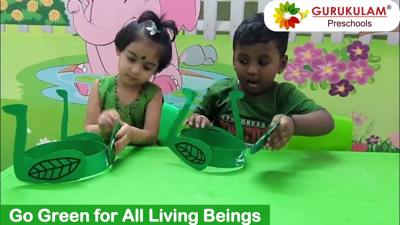 Gurukulam - Koramangala Nursery Green Day Celebration  - #BestPreschool || #greenscreen