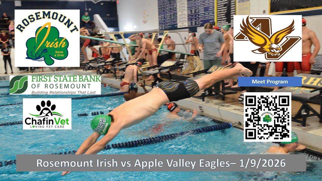 Rosemount Irish Boys Swim and Dive vs Apple Valley - 1/9/2026
