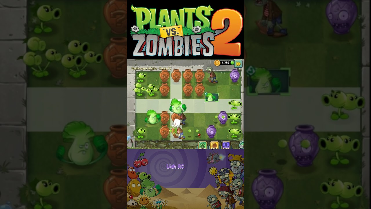 Plants vs Zombies 2 Vasebraker 24 | Liah RC #shorts #liahrc #liahrcgameplay #pvz2 #plantsvszombies