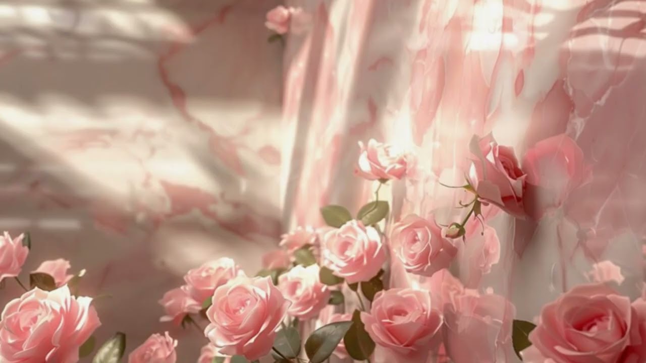إطار ورد ناعم للتلفاز – ‏Soft Flower Frame for T