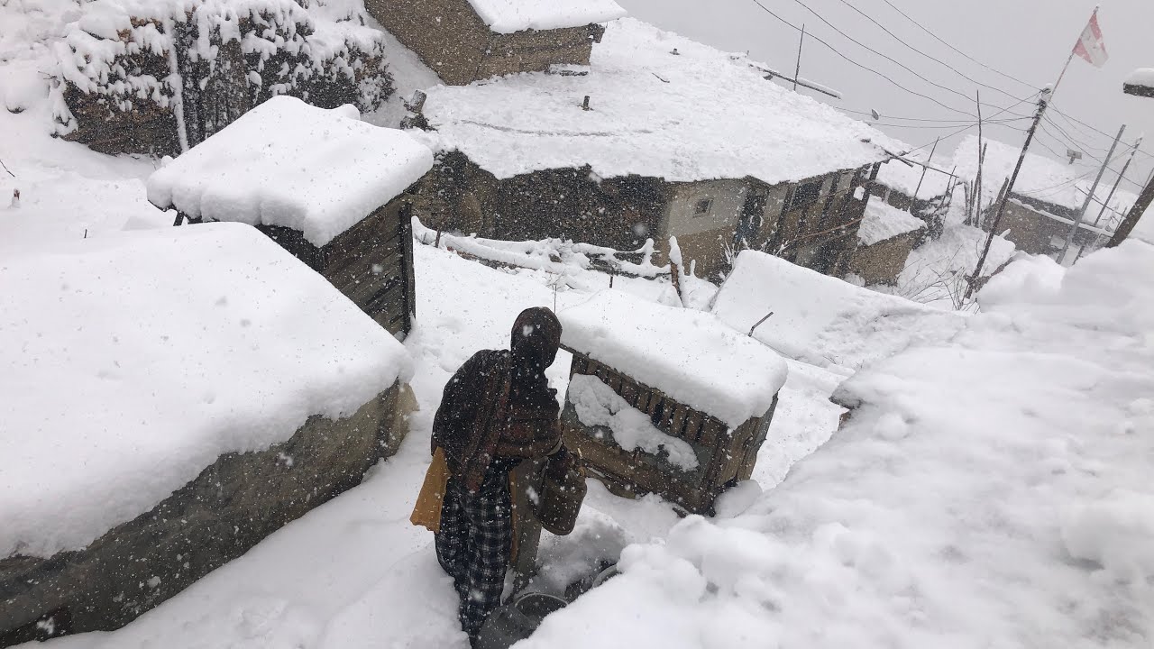 Heavy snowfall in hilly region area and how are the people living there || Northwest Nepal ||