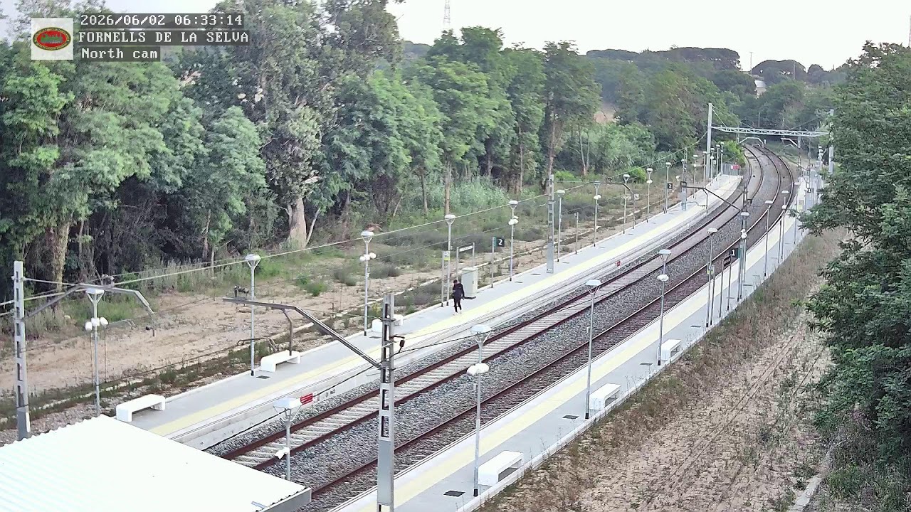 🔴 Fornells de la Selva Nord, Girona | Railcam en directe | ASAFEGI