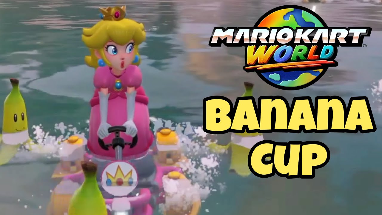 Mario Kart World: Princess Peach - Banana Cup 4K Gameplay Walkthrough (150cc) Grand Prix Part 5
