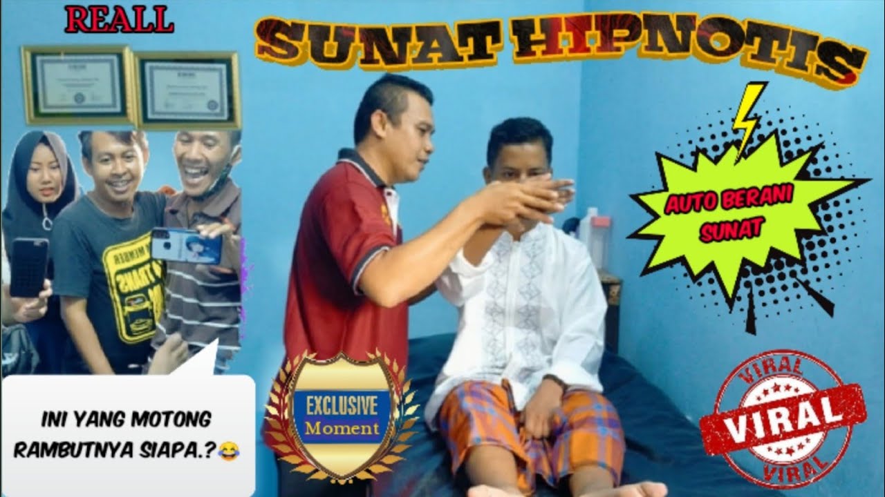 Viral sunat hipnotis lucu | remaja 16 tahun takut sunat setelah ketemu mantri ini jadi berani