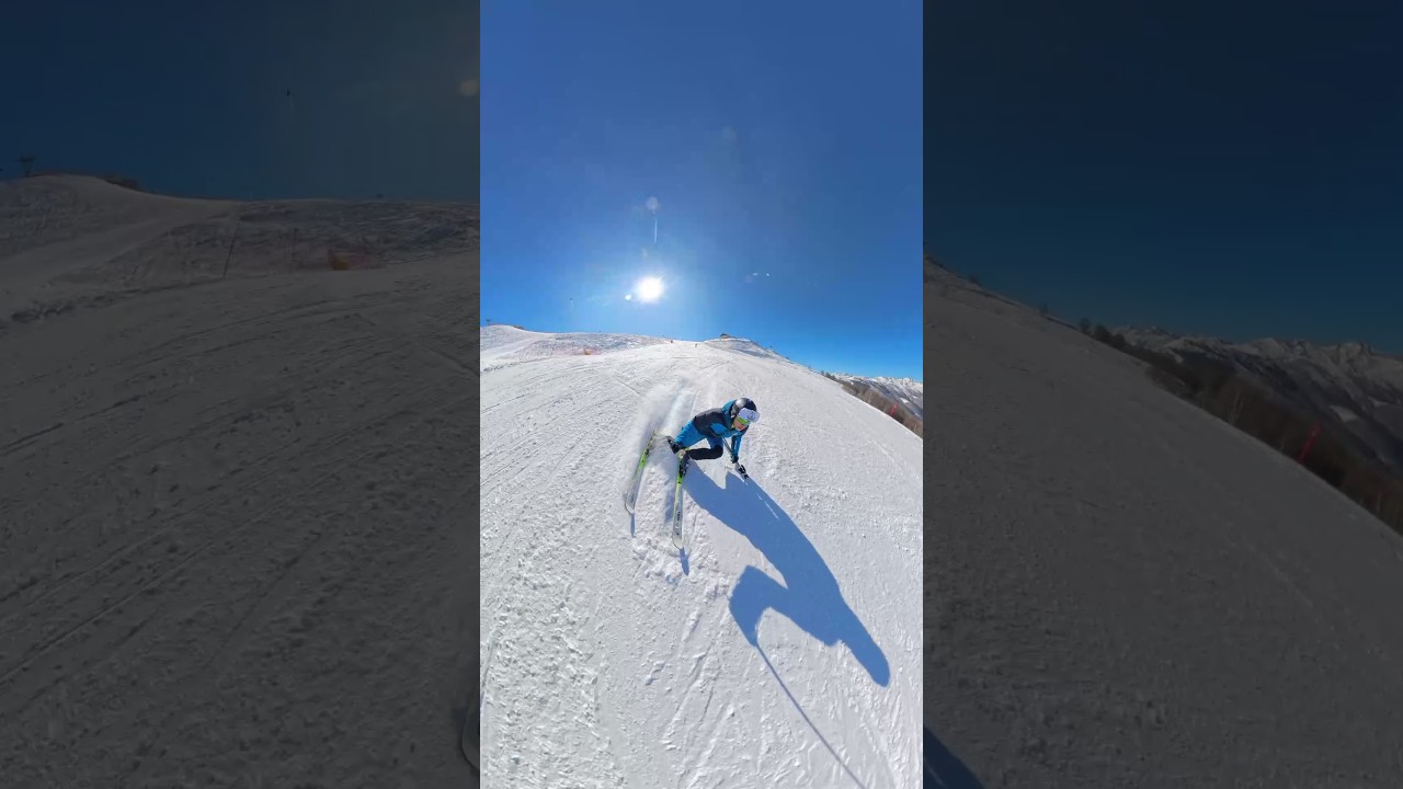 CARVING SKIING in BIELMONTE ⛷️☀️                       #carving #skiing #bielmonte #oasizegna