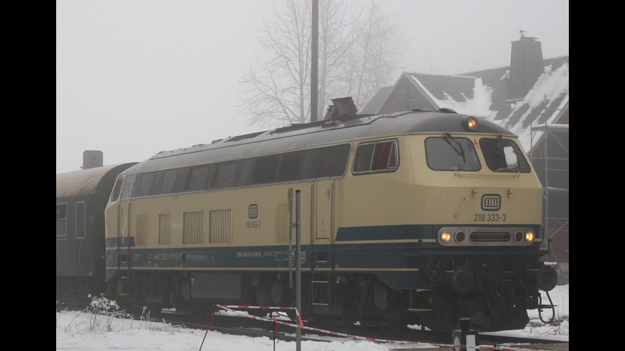 Neulich am Bahnhof Rennsteig /Thüringen, BR 218