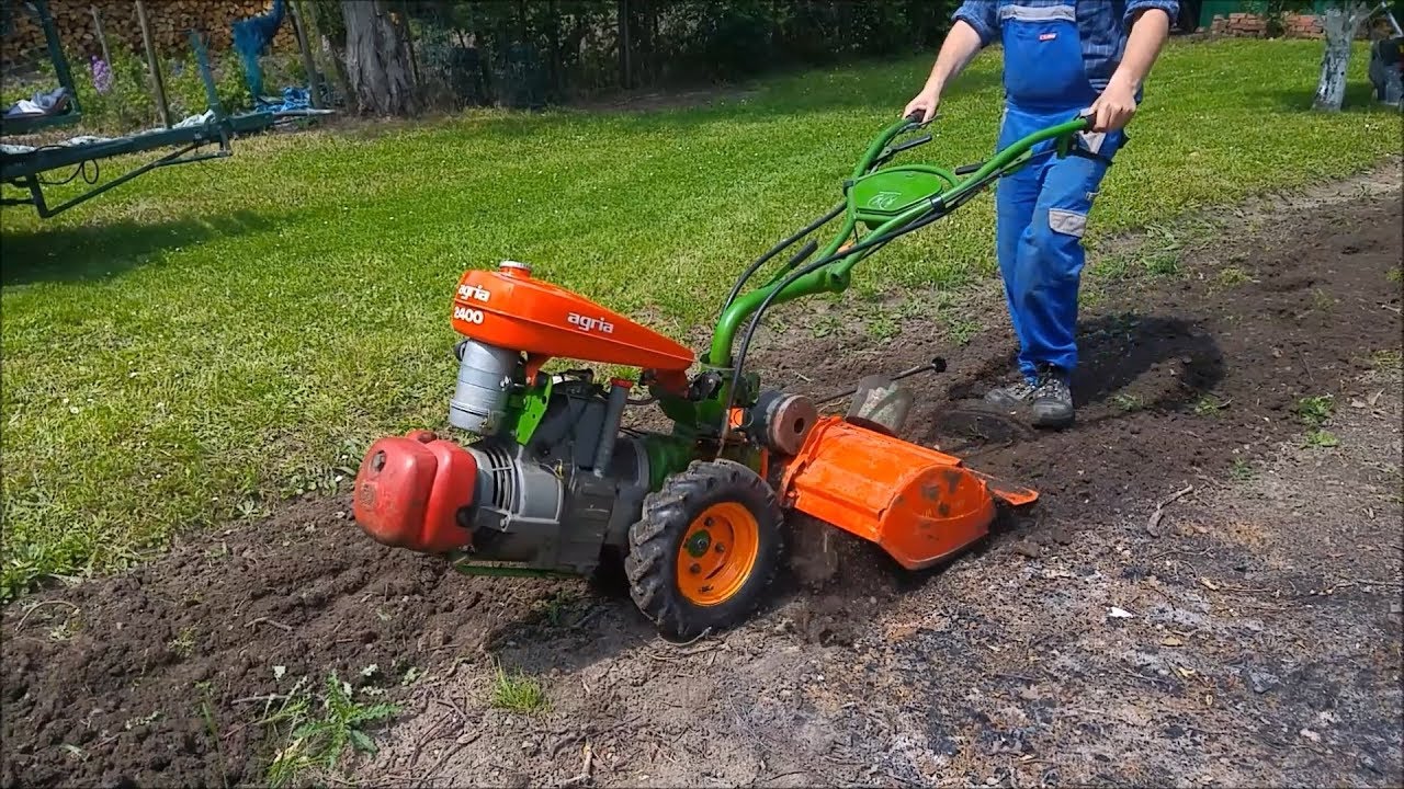 Schweren Boden Fräsen | Agria 2400 mit MAG-4-Takt-Benzinmotor