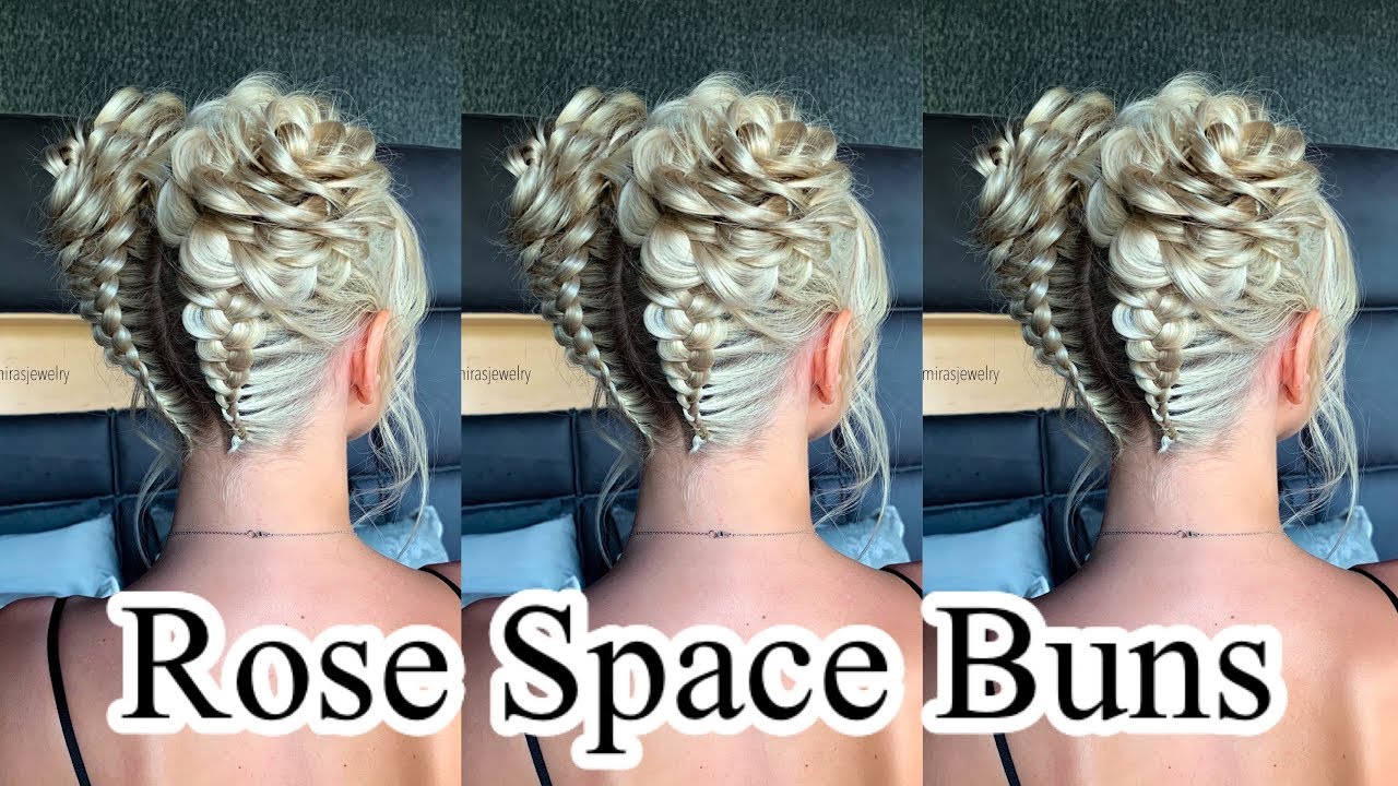 rose space buns