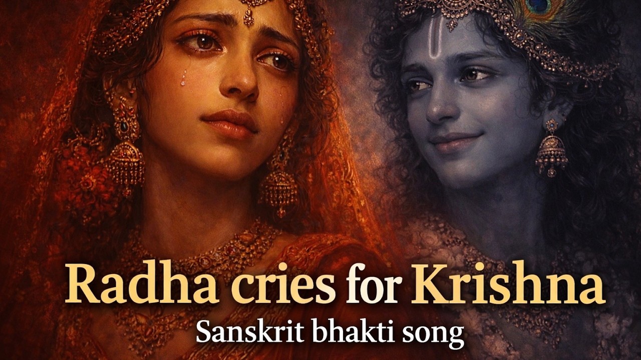 Radha weint um Krishna I Sanskrit Bhakti Song I Vipralambha