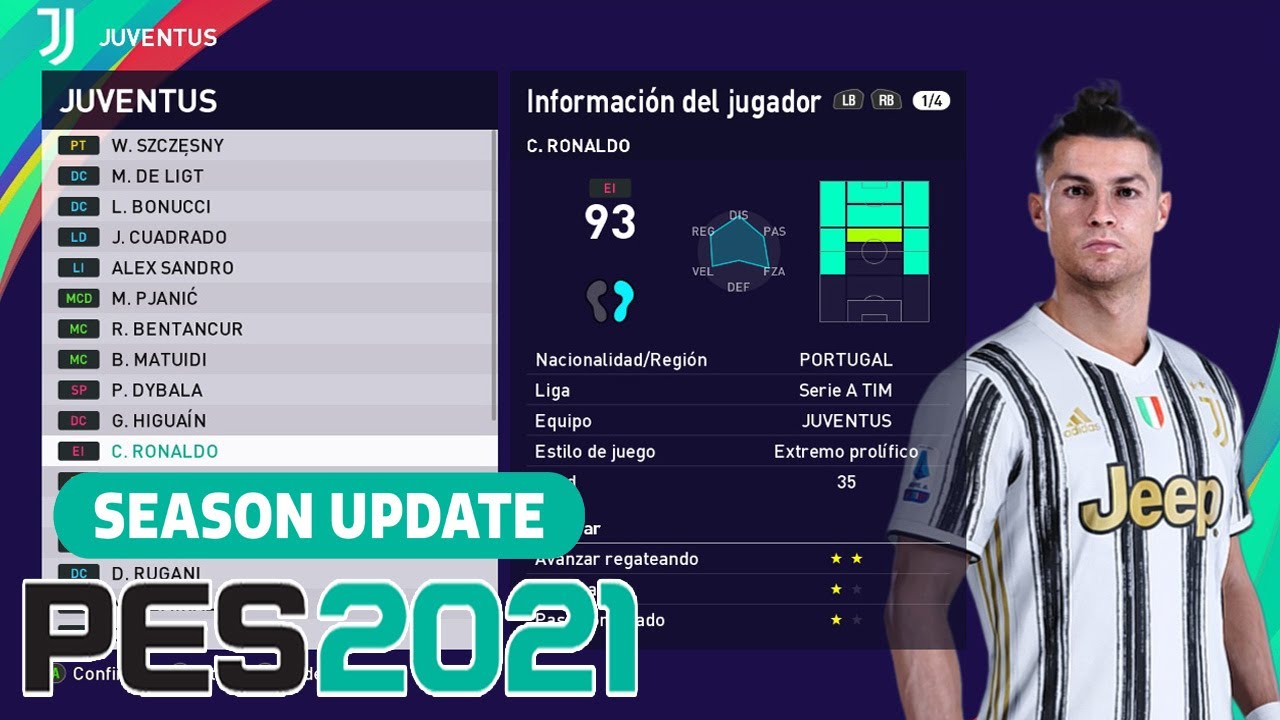 eFootball PES 2021 SEASON UPDATE - Todas las Ligas, Equipos y Selecciones Licenciadas