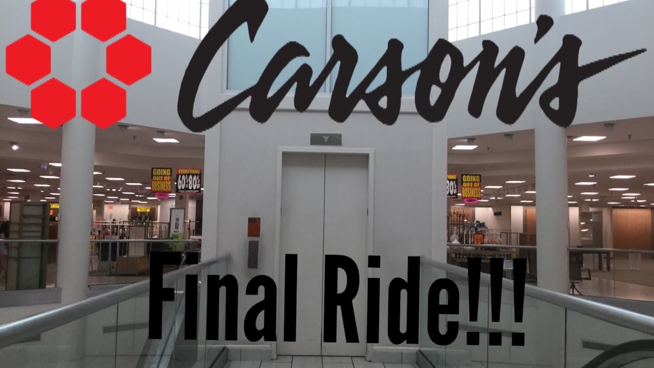 FINAL RIDE: The Glass Montgomery Elevator at Carson’s Chicago Ridge Mall, Chicago Ridge, Illinois