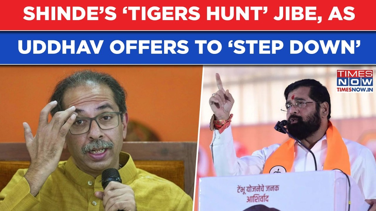 Maharashtra: Uddhav Offers To Step Down, Eknath Shinde Takes Tigers Hunt Jibe, Warns Thackeray Camp