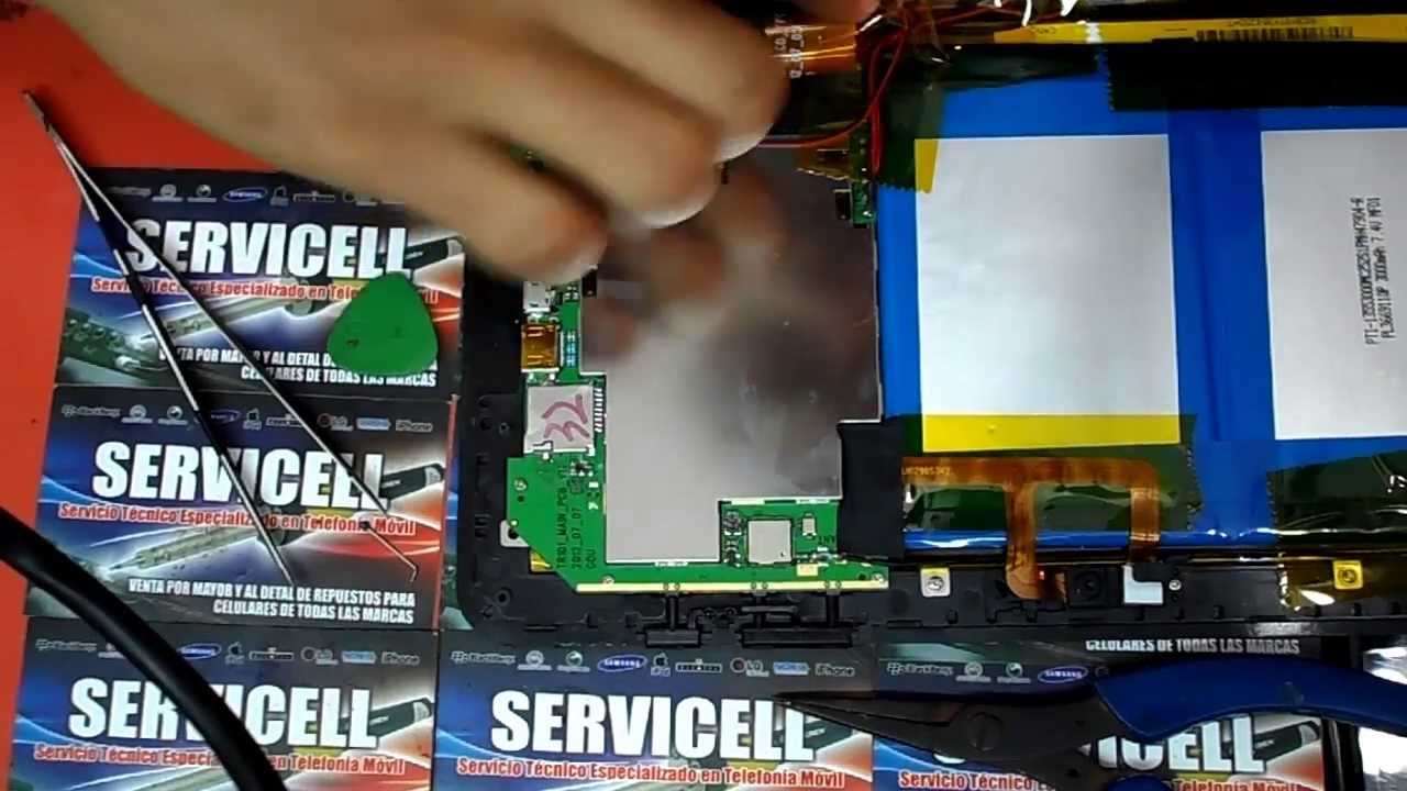 destapar tablet titan pc1002ME  y reparacion boton power ,