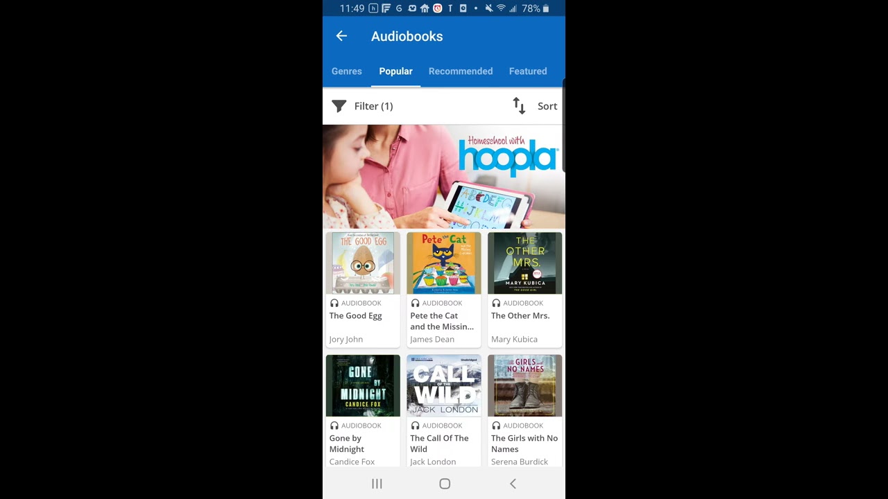 Hoopla on Android