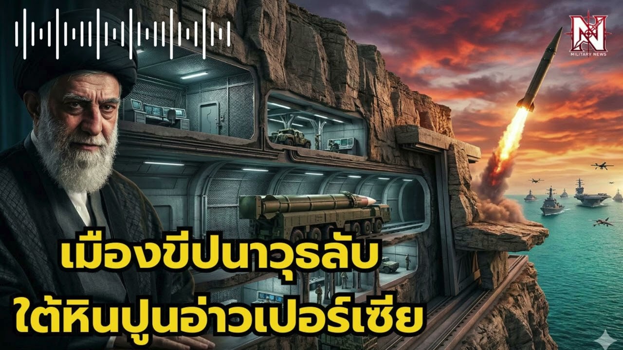 เมืองขีปนาวุธลับใต้หินปูนอ่าวเปอร์เซีย