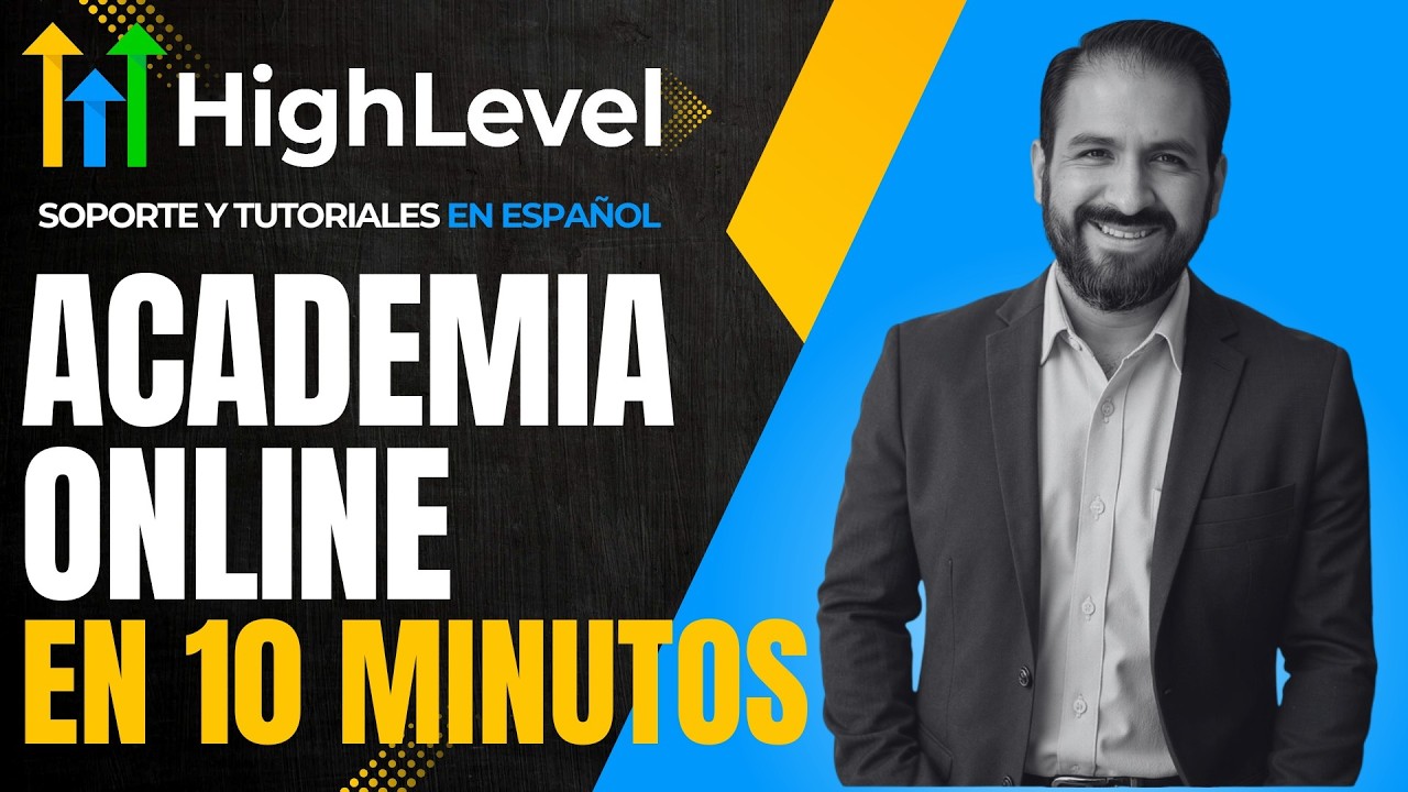Go High Level: Crea una ACADEMIA ONLINE en 10 minutos (Paso a Paso)
