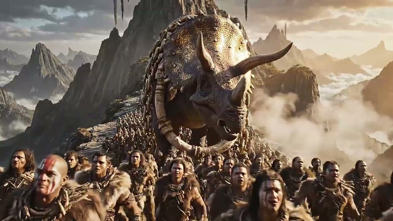 The Eternal Steppe Bone Gold Sky Parade of Ancient Nomadic Tribes | 600 Million Years Ago