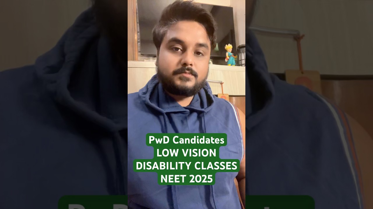 PwD Candidates Neet 2025 Low Vision Disability Certificate Verification Classes SVP Institute #MBBS